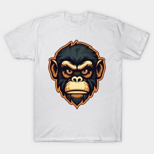 Angry Monkey. Gorilla illustration T-Shirt